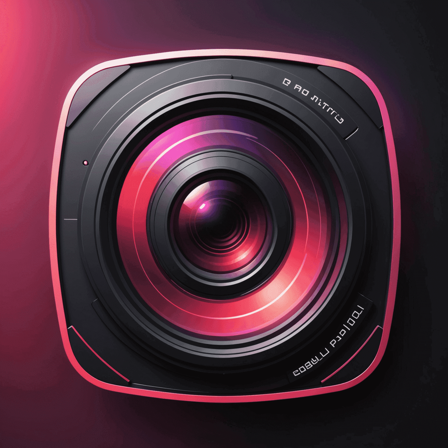Photon logo - A stylized camera shutter with red and pink gradient
